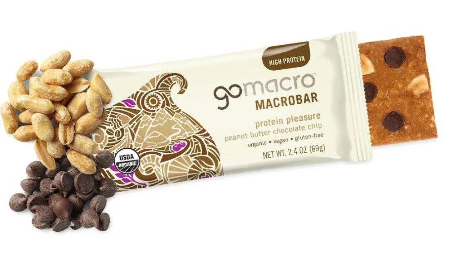 GoMacro Peanut Butter Chocolate Chip Bar