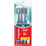 Colgate 360 Degrees Toothbrushes, Soft, 4 Value Pack - 4 toothbrushes