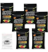 Jelly Belly Sport Beans [12-Pack] Assorted Sport Beans (Orange, Fruit Punch, Green Apple, Juicy Pear, Lemon Lime, Berry) Click for More Sizes