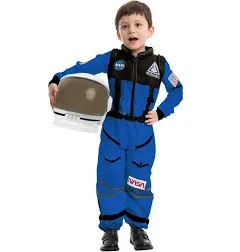 Kids Spooktacular Creations Astronaut Costume with Helmet for Halloween Costumes