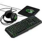 Gaming keyboard and mouse, headphones and mouse pad, X9 4-in-1 performance