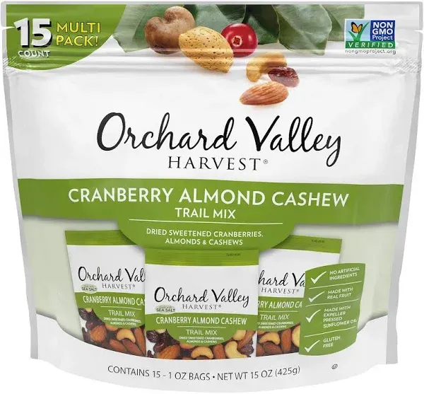 Orchard Valley Harvest Cranberry Almond Cashew Trail Mix