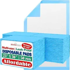 Chucks Pads [50-Pads] Underpads 36x36 Bed &amp; Pee Pads | Puppy Pads | Chux Pads