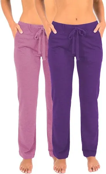 Sexy Basics Women's French Terry Drawstring Sweatpants (2 Pack)