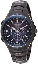 Men's Coutura Chronograph Stainless Steel Black Dial Watch