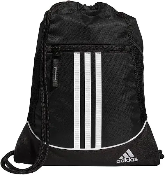 Adidas Unisex Adults Alliance II Sackpack Backpack - Black - One Size school gym