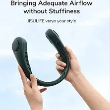 Portable Neck Fan, Hands Free Bladeless Fan, 4000 Mah Battery Operated Wearable 