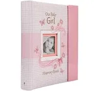 Christian Art Gifts Girl Baby Book of Memories Pink Keepsake Photo