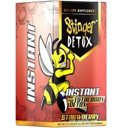 Stinger Detox Instant Detox Regular Strength Drink | Strawberry | 8 FL OZ