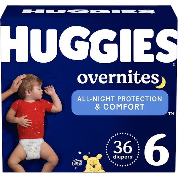 Huggies Overnites Baby Diapers Size