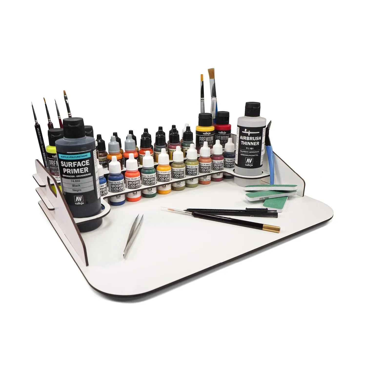 Vallejo Module Paint Display Stand &amp; Small Workstation - Hobby and Model