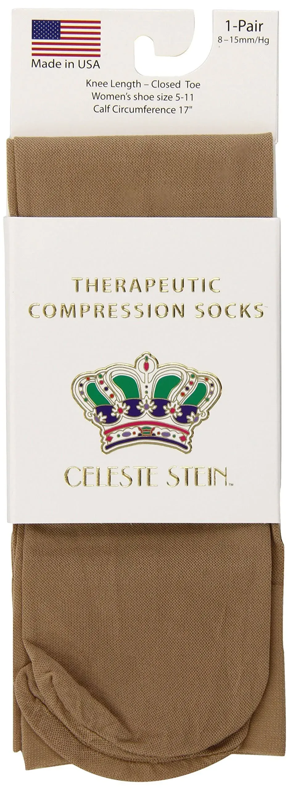 Celeste Stein Compression Socks, 8-15 mmHg, Nude