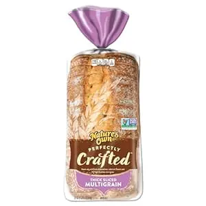 Nature's Own Perfectly Crafted Multigrain Bread, Thick Sliced Non-GMO Sandwich Bread, 22 oz Loaf