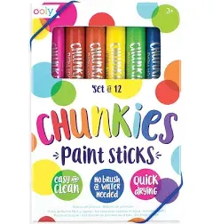 Ooly Chunkies Paint Sticks Set of 12