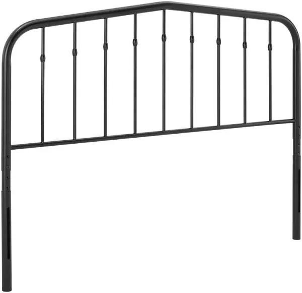 Modway Lennon Modern Farmhouse Metal Twin Headboard in White