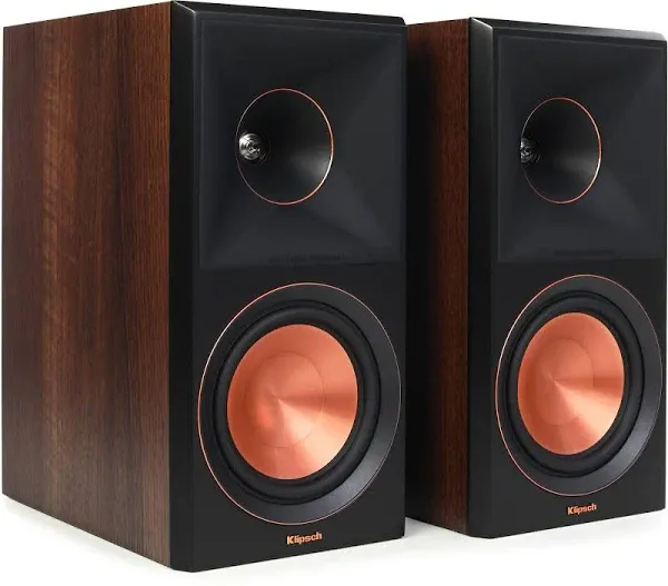 Klipsch RP-600M-II-WAL<wbr/>NUT 100 Watt Bookshelf Speakers - Walnut (Pair)