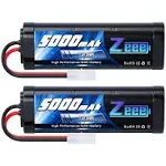 7.2V 5000mAh NiMH Battery with Tamiya Plug 6-Cell Rechargeable Battery Pack H...