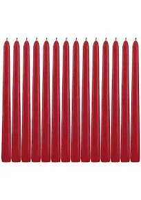 Pliadvbu Red Taper Candles Set of 14