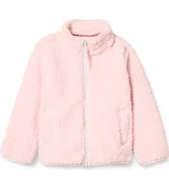 Amazon Essentials Girls' Sherpa Fleece Full-Zip Jacket