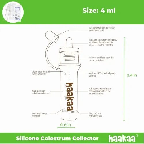 Haakaa Silicone Colostrum Collector Set