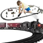 Metal Alloy Model Train Set Electric Train Toy for Boys Girls with Realistic T