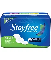 Stayfree Ultra Thin Super Long Pads with Wings