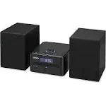 Jensen Jbs-210 3-Piece Stereo 4-Watt-RMS CD Music System with Bluetooth Digital AM/FM Receiver 2 Speakers and Remote