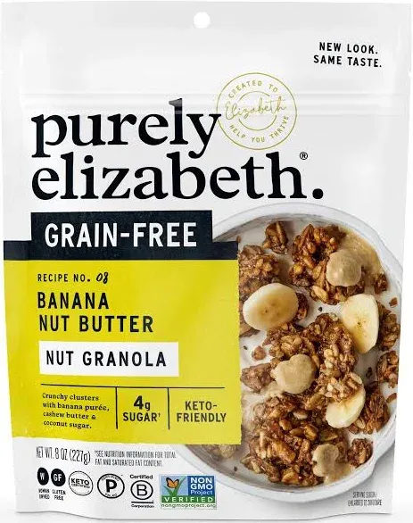 Purely Elizabeth Granola Grain Free Banana Nut Butter