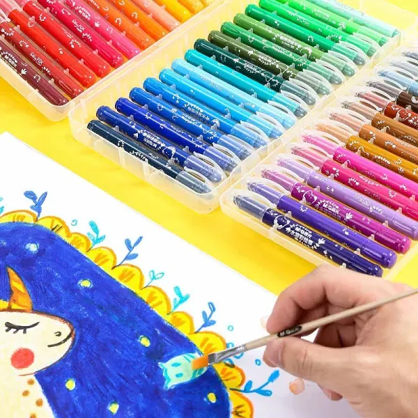 36 Colors Solid Tempera Paint Sticks for Kids