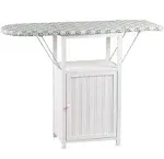 Oakridge Deluxe Ironing Board with Storage Cabinet, White