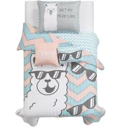 Lush Decor Cool As Llama Reversible Quilt Set