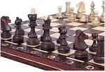 Chess and Games Shop Muba Beautiful Handcrafted Wooden Chess Set with