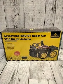 Smart Car Robot,4WD Programmable DIY Starter Kit for Arduino for Uno R3 STEM EDU