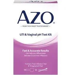 AZO Urinary Tract Infection (UTI) Test Strip + Vaginal pH Test Kit, Fast & Accurate Results, from The #1 Most Trusted Brand, FSA/HSA Eligible