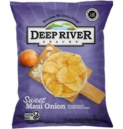 Deep River Snacks Kettle Cooked Potato Chips Sweet Maui Onion