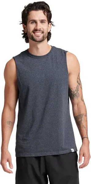 Russell Athletic Men&#039;s Dri-Power Cotton Blend Sleeveless Muscle Shirts, Moisture