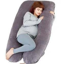 MOON PINE Pregnancy Pillow U Shaped Full Body Pillow for Maternity Support