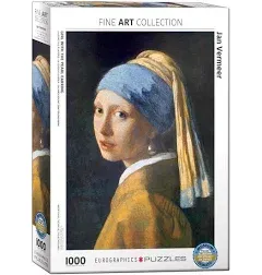 NEW girl with pearl earring by jan vermeer delft1000 piece puzzle eurographics