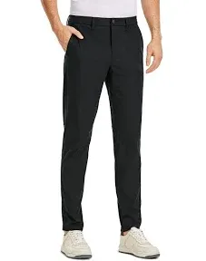 CRZ Yoga Men's All Day Comfy Golf Pants - 30"/32"/34" Quick Dry Lightweight Work Casual Trousers with Pockets