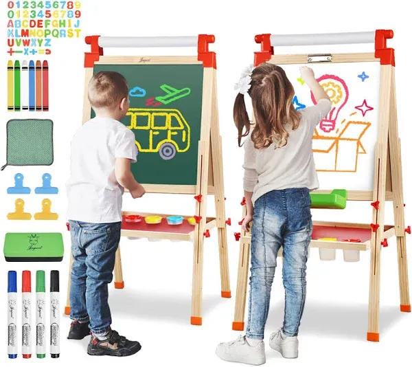 JOYOOSS Kids Wooden Easel