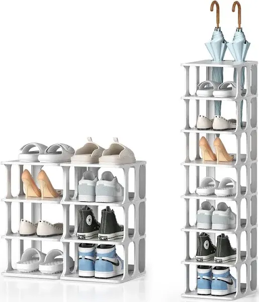 8 Tier Narrow Shoe Rack