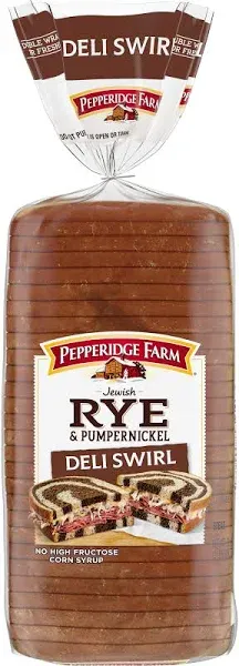 Pepperidge Farm Deli Swirl Rye & Pumpernickel Bread