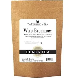 The Republic of Tea - Wild Blueberry Black Tea Super Refill - 100 Tea Bags