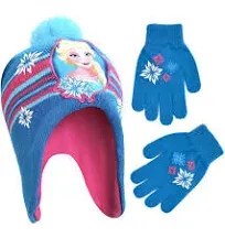 Disney Kids Winter Hat, Kids Gloves or Toddlers Mittens, Frozen Elsa and Anna Baby Beanie for Girls' Ages 4-7