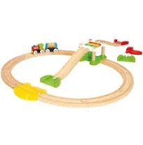 NEW Brio 33727 My First Railway Beginner Pack 18 pc Wooden Toddler Train Set