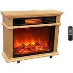 LifeSmart Deluxe Mantle Portable Electric Fireplace Heater