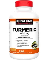 Kirkland Signature Turmeric With Black Pepper 1000 mg (1 lbs)