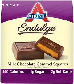 Atkins Endulge Caramel Squares Milk Chocolate