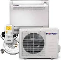 Pioneer 12,000 BTU Floor Console Mini- Split Air Conditioner Heat Pump System