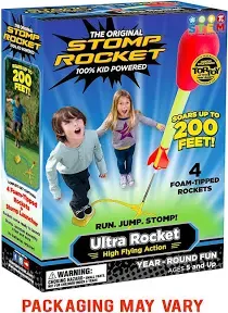 Stomp Rocket Ultra Rocket 4 Rockets The Original Outdoor Rocket Toy Age 5+ New